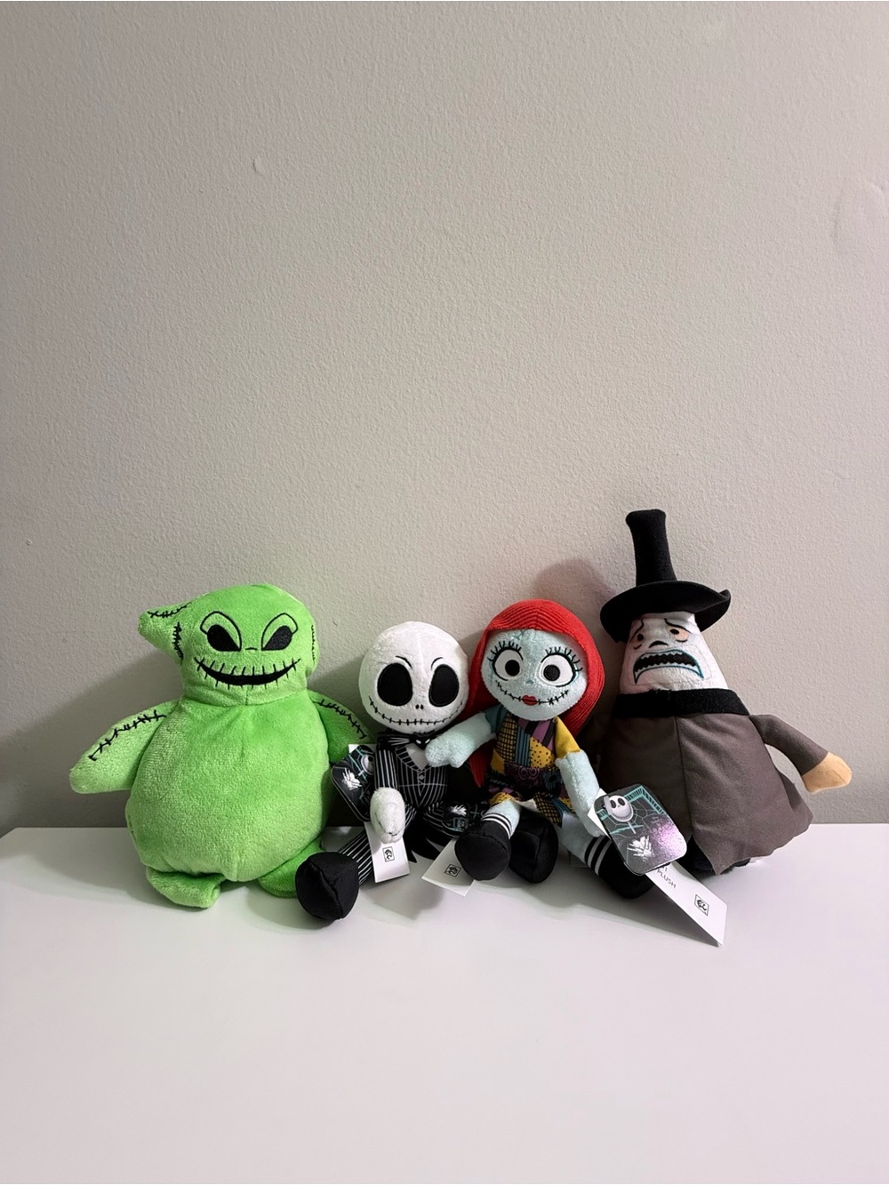 Disney Nightmare Before Christmas Plush Lot of 4 Jack Sally Oogie Boogie Mayor